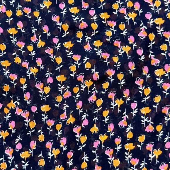 Aeropostale Floral Top Sleeveless Hi Low Button Down Semi Sheer - Picture 4 of 9